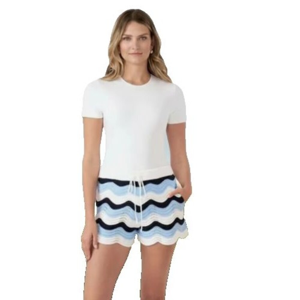 Edited X Hunter McGrady Crochet  Blue/White/Black ShortsSize XXL New with Tags